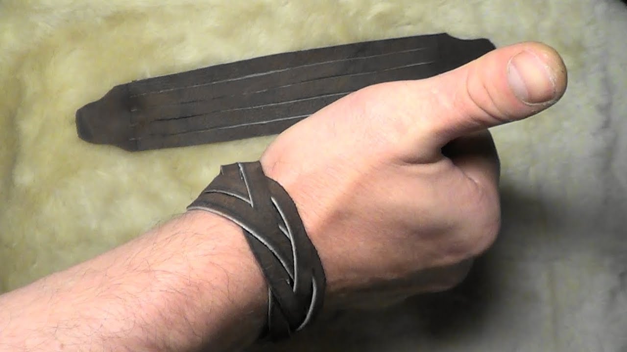 Браслет из натуральной кожи(сапога)своими руками.Плетение КОСИЧКА.Clear bracelet