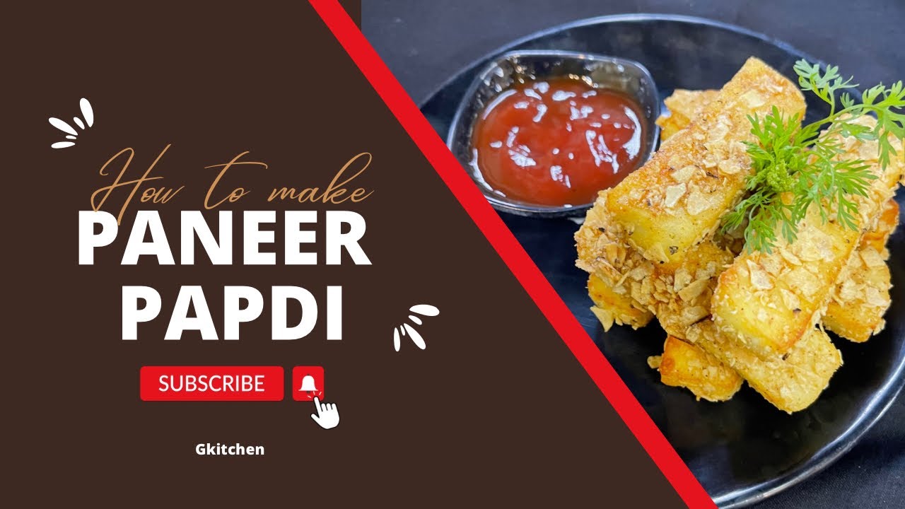 Paneer Papdi Recipe | Easy Snack Recipe | How to make Paneer Papdi |Gkitchen