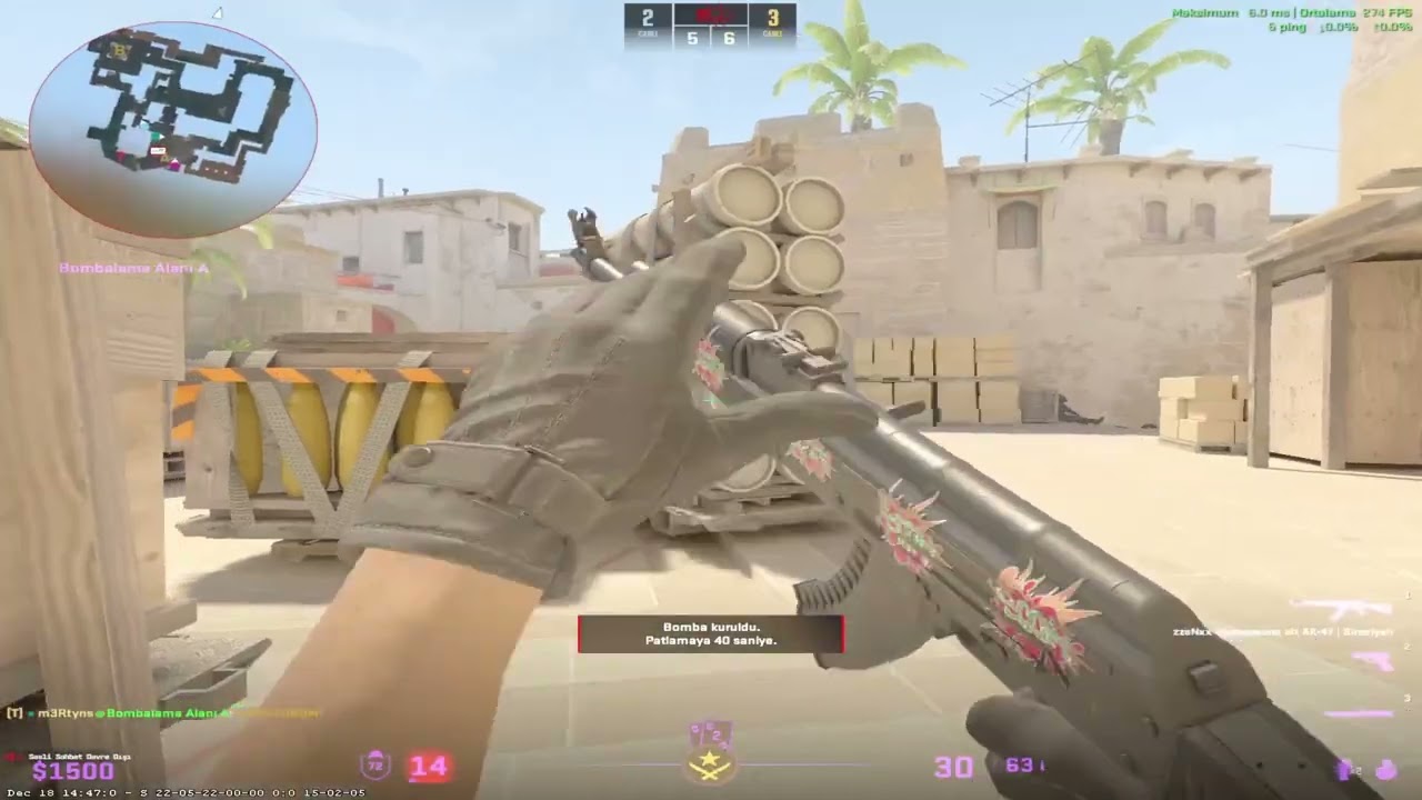 CS2 - Faceit | De_Mirage'de ÇEKİŞMELİ BİR MAÇ (CS2 Gameplay)🎯