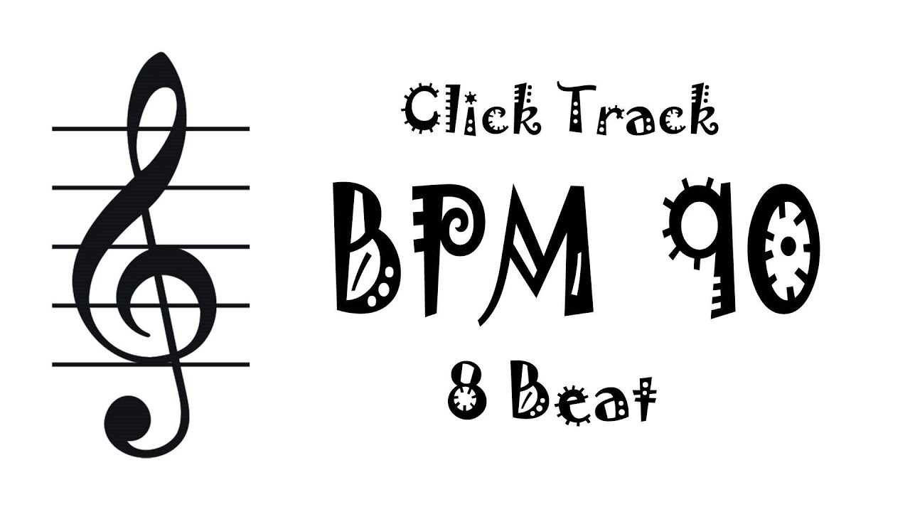 【BPM 90】Drum 8Beat - Rhythm Track Metronome