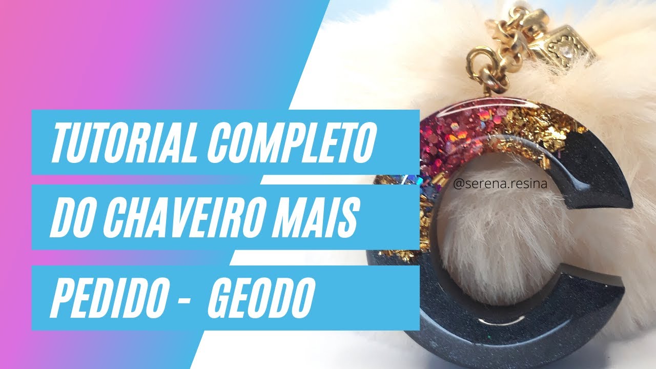 Tutorial completo do Chaveiro de resina que mais vende