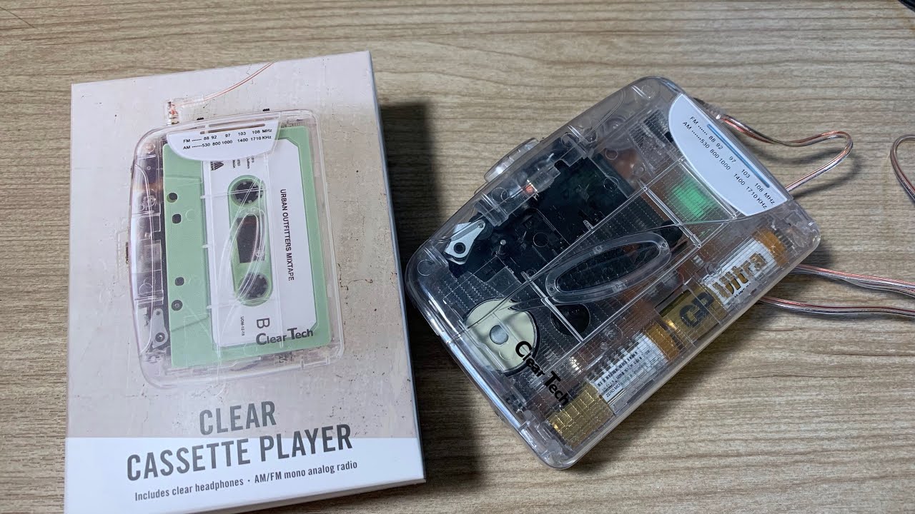 I bought a cassette player in 2022 - ClearTech Clear Cassette Player unboxing