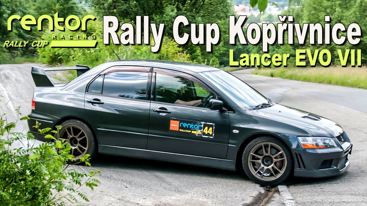 Rentor RallyCup Kopřivnice - Mitsubishi Lancer EVO VII | Action, Powerslide, Handbrake