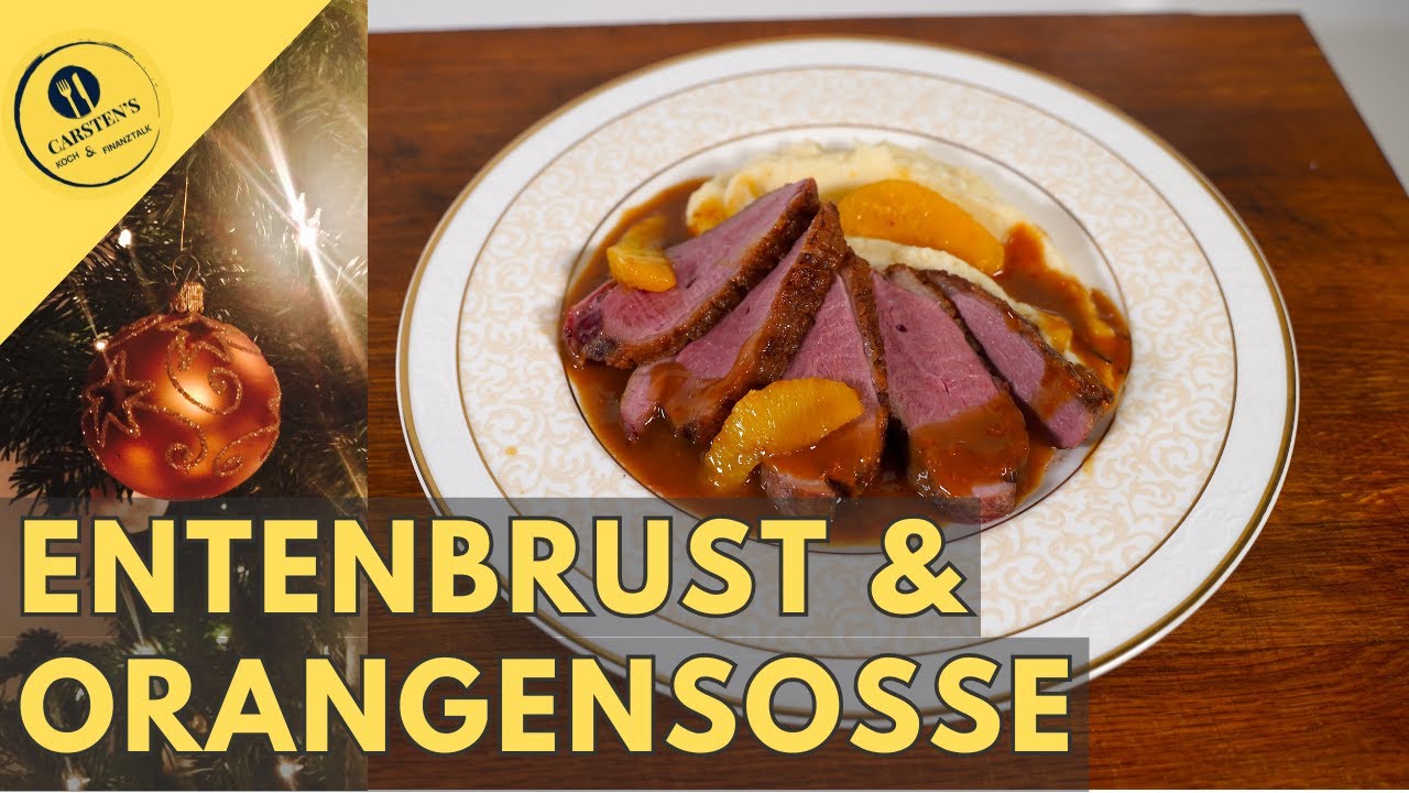 Rosa gebratene Entenbrust mit schneller Orangensoße - ich zeig Dir wie's geht!