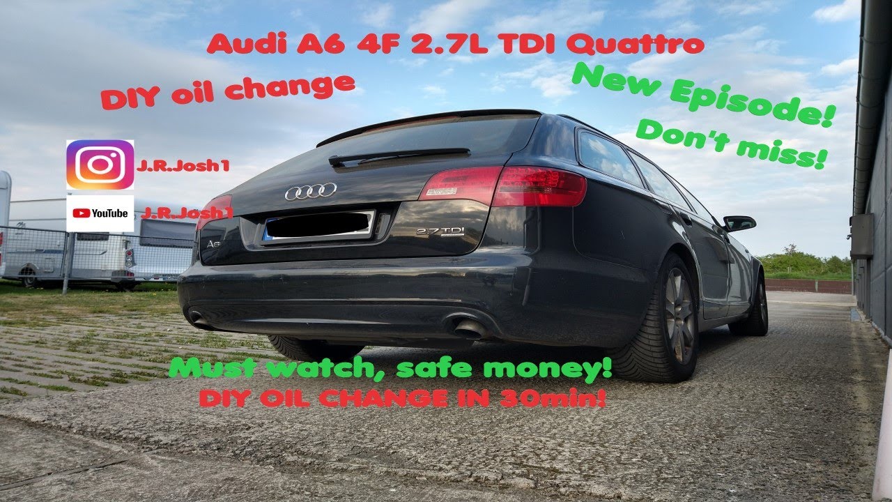 How to change oil and filter Audi A6 4F 2.7L V6 TDI Quattro DO IT YOURSELF OIL CHANGE#diesel#Audi#VW