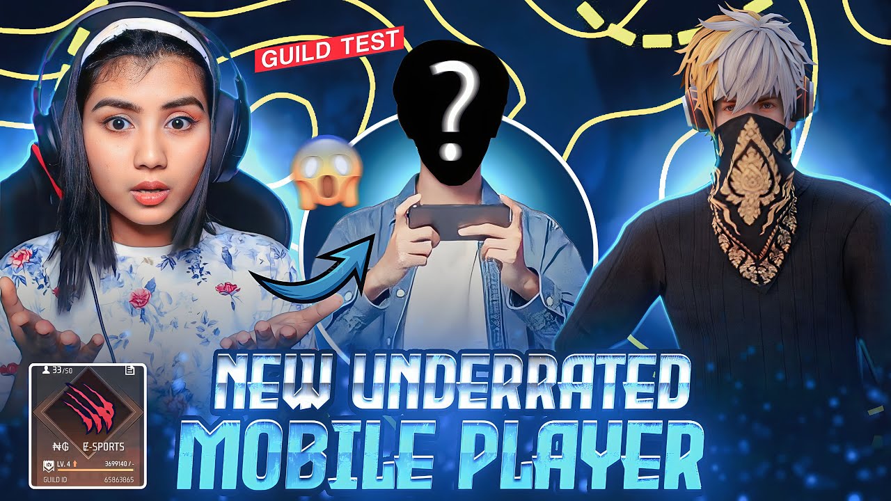 New Underrated 🔴 Mobile Player 📱 Guild Test In Live | This Mobile Player Is Incredible 😲