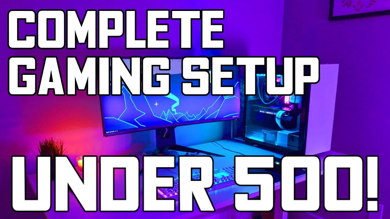 COMPLETE EPIC BUDGET GAMING SETUP FOR $500 WITH PC! - December 2019
