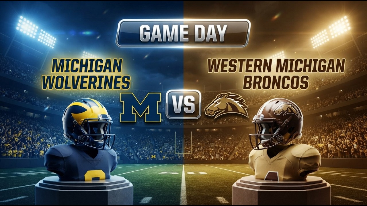 🔴 LIVE PREMIERE: Western Michigan vs. Michigan Wolverines | NCAAF College Football