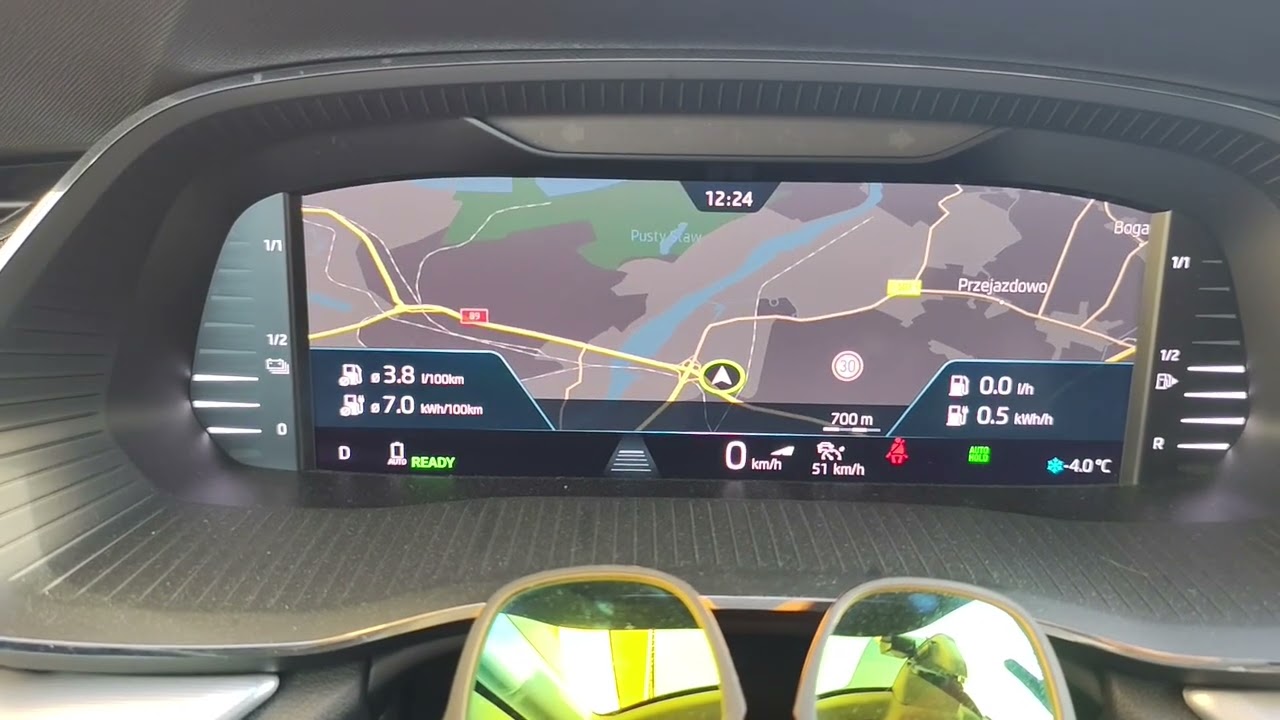 Skoda - pozycja 100km dalej niż rzeczywista