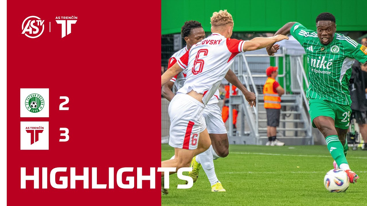 NIKÉ LIGA | Highlights | FC Tatran Prešov - AS Trenčín 2:3 (1:2)