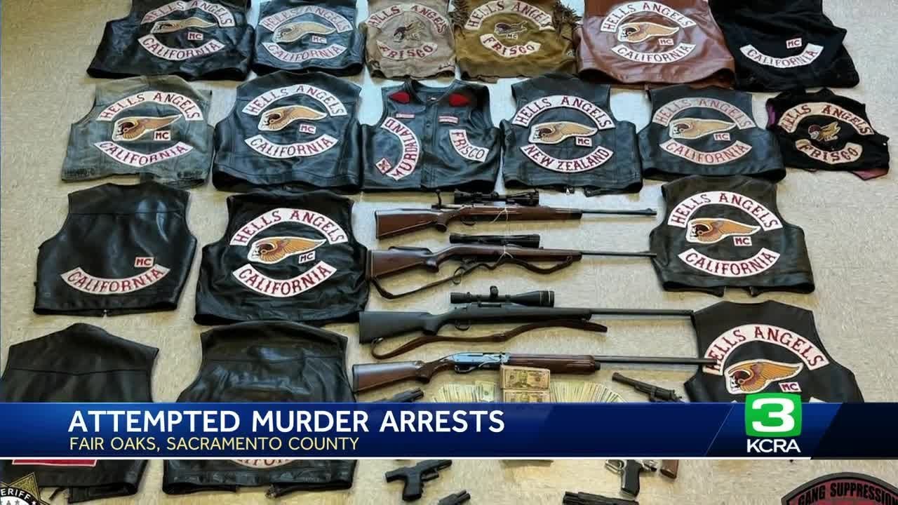 Four Hells Angels members arrested for attempted murder in Sacramento County