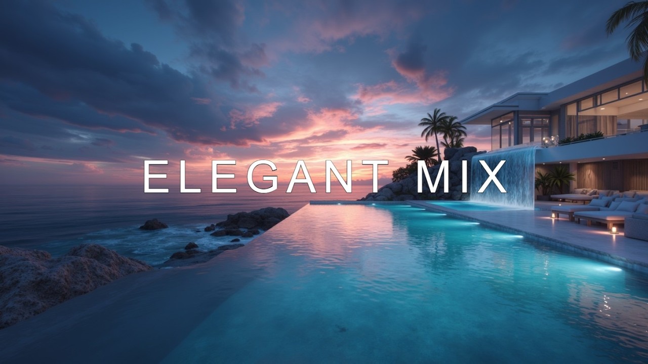 Golden Hour Deep House | Tropical Villa Sunset Lounge & Relaxing Ocean Views