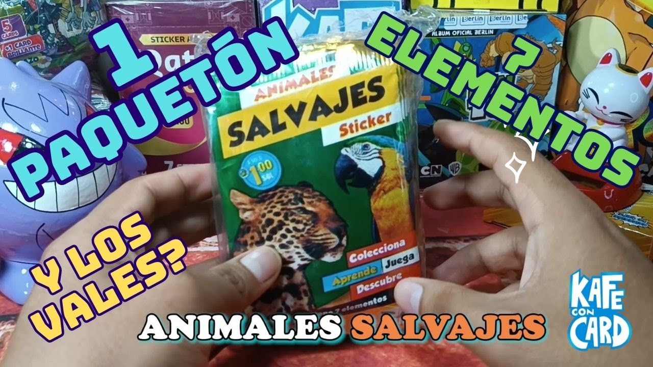 ANIMALES SALVAJES álbum sticker y card / Editorial TC o San José?