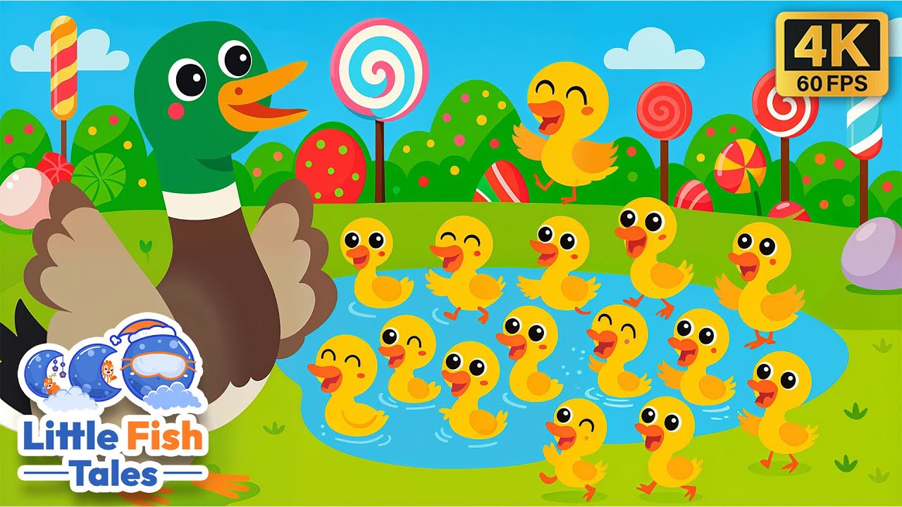 50 Little ducks | Kids Songs | Little Fish Tales | #duck #littleducks