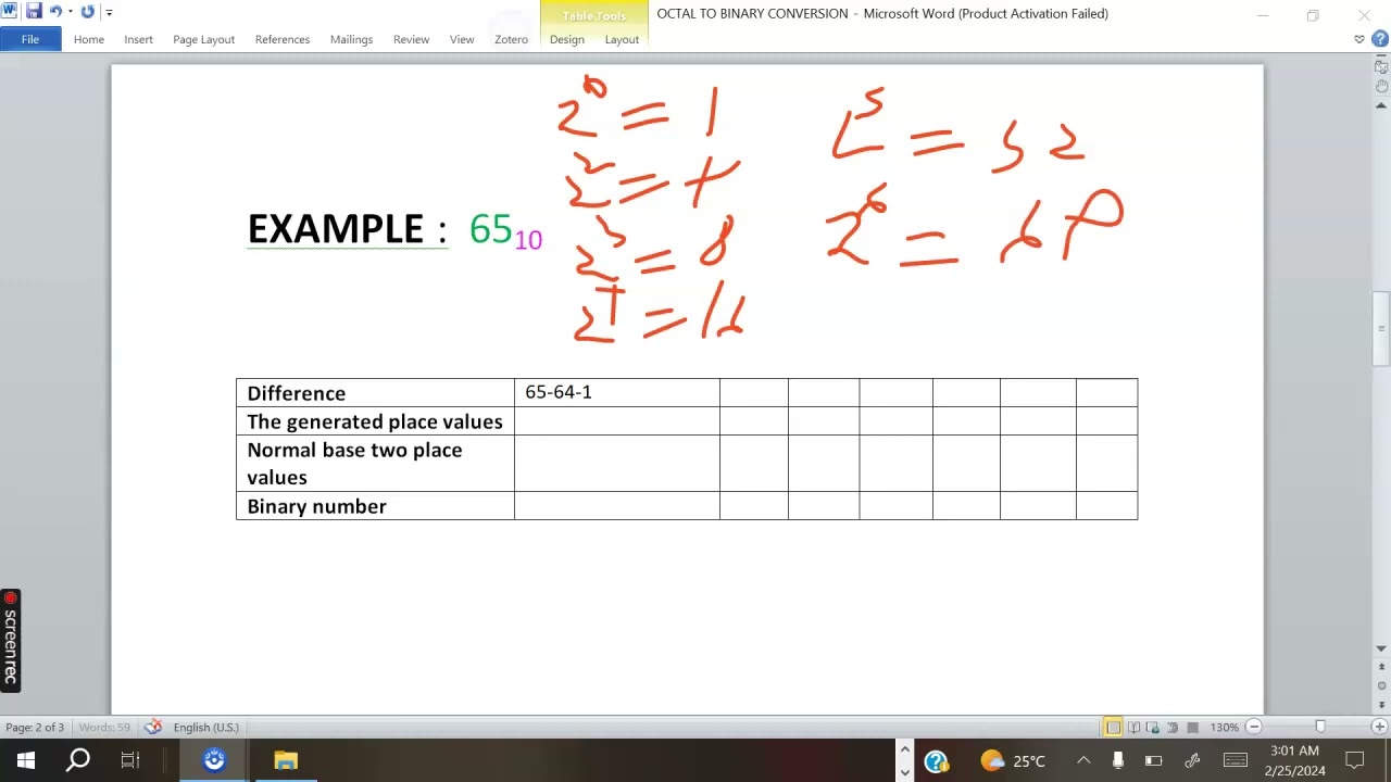 How To Convert Decimal to Binary {Using Place Value Method}