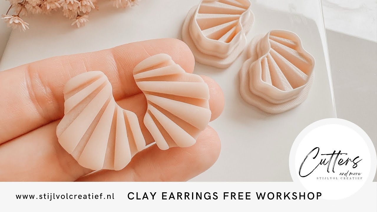 Free workshop clay earrings, handgemaakte polymeerklei oorbellen van STIJLVOLCREATIEF.NL