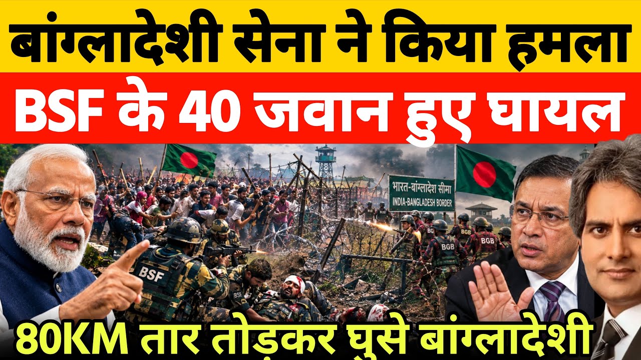 India-Bangladesh Border Tension: 80+ BSF Jawans Injured? BGB Clash Sparks Major Security Crisis