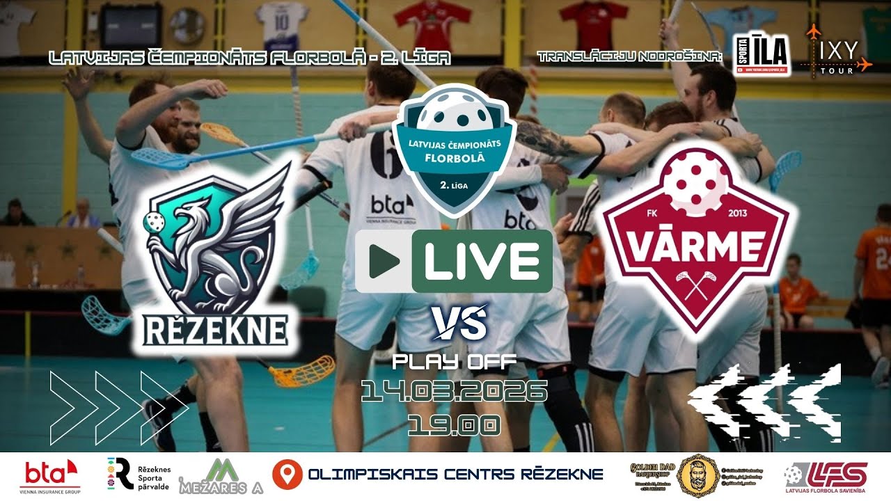 14.03.2026 - LČF 2.Līga - RĒZEKNE/BTA vs. VĀRME/PRODUS