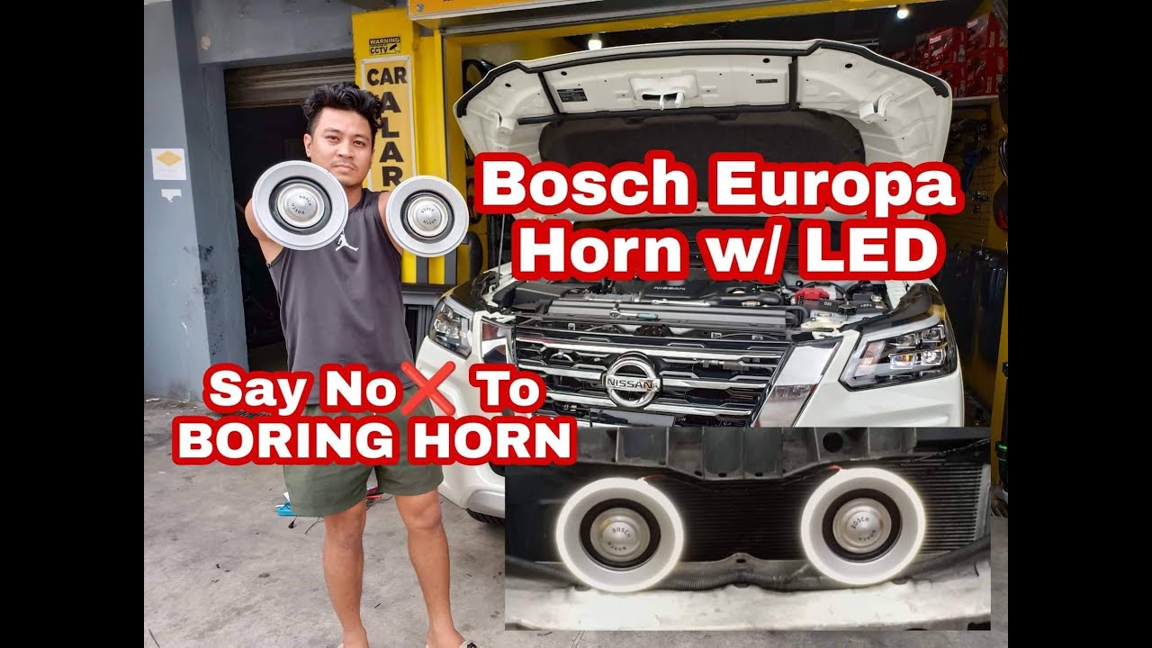 BOSCH EUROPA HORN with LED (NO to BORING HORN