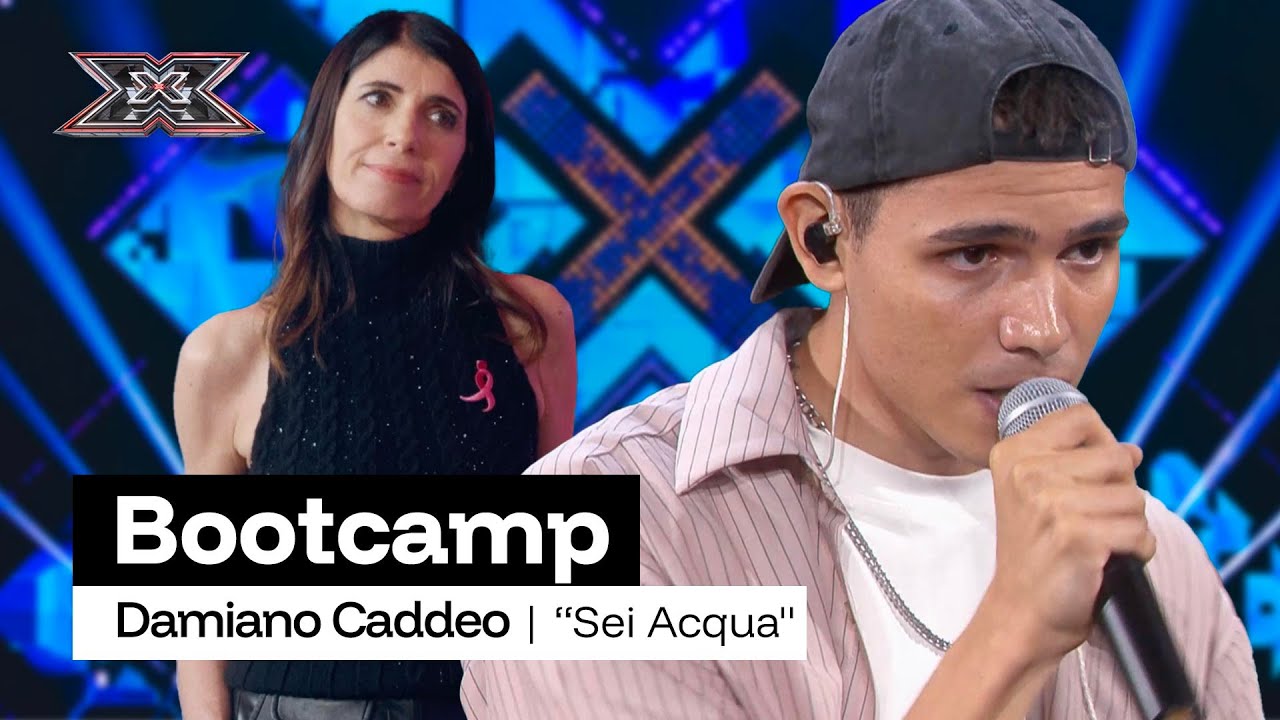 Damiano Caddeo canta &ldquo;Sei acqua&rdquo; di Venerus | X Factor 2025 Bootcamp 1