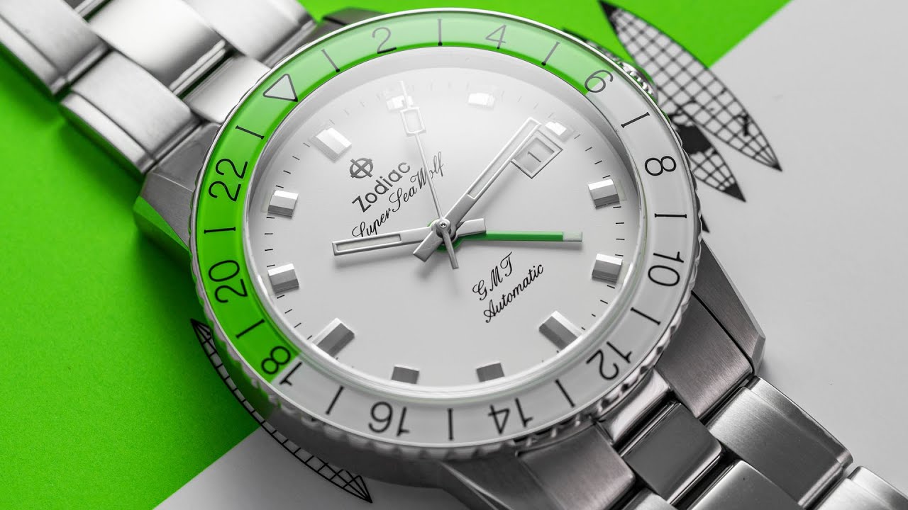 An Eye-Catching GMT - Zodiac Super Sea Wolf GMT Neon