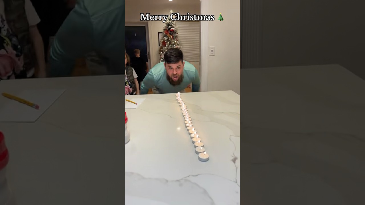 Merry Christmas candle game I forgot to post 🤣 this had us dying laughing! #comedy #trend #viral