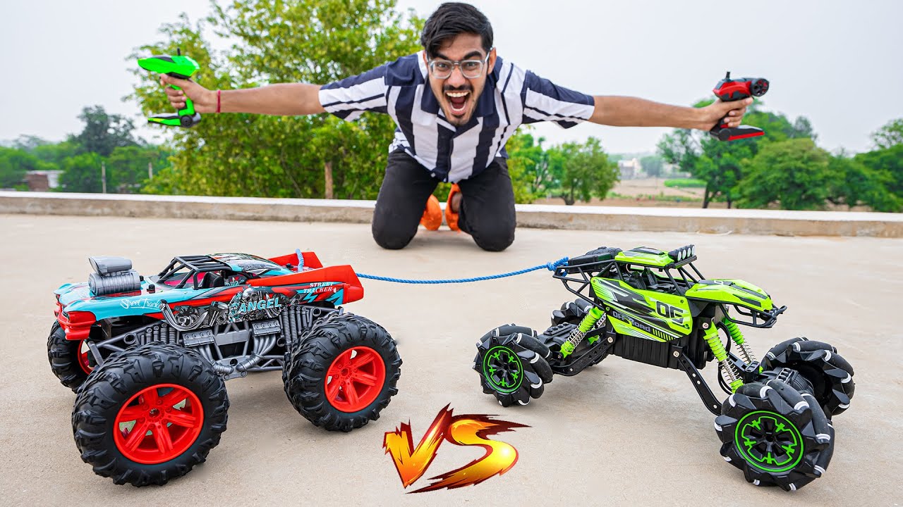 RC Monster Truck VS Dancing Car- दोनों गाड़ियों में कौनसी जीतेगी? Who Will Win?