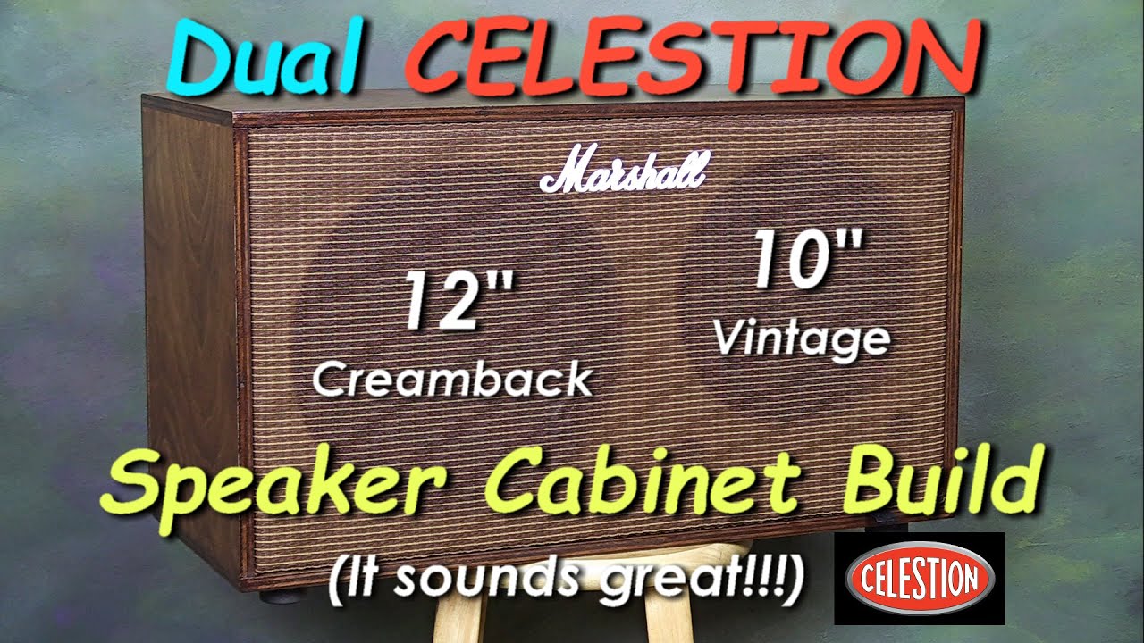 Dual Celestion Guitar Speaker Cabinet Build.  It sounds great!!!