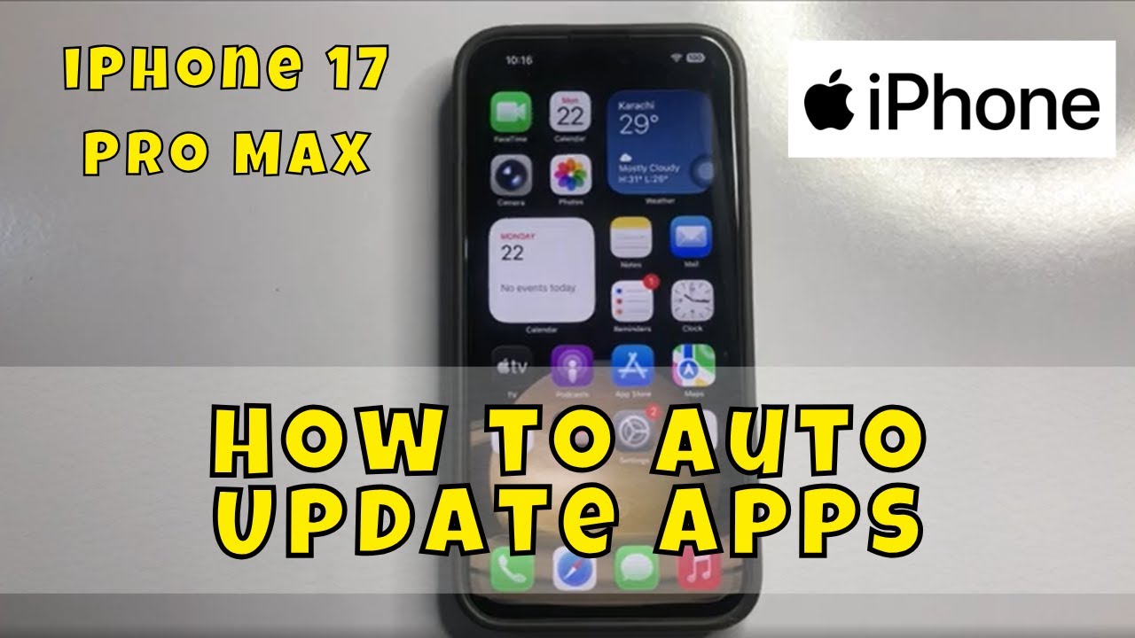 Как автоматически обновлять приложения на iPhone 17 Pro Max