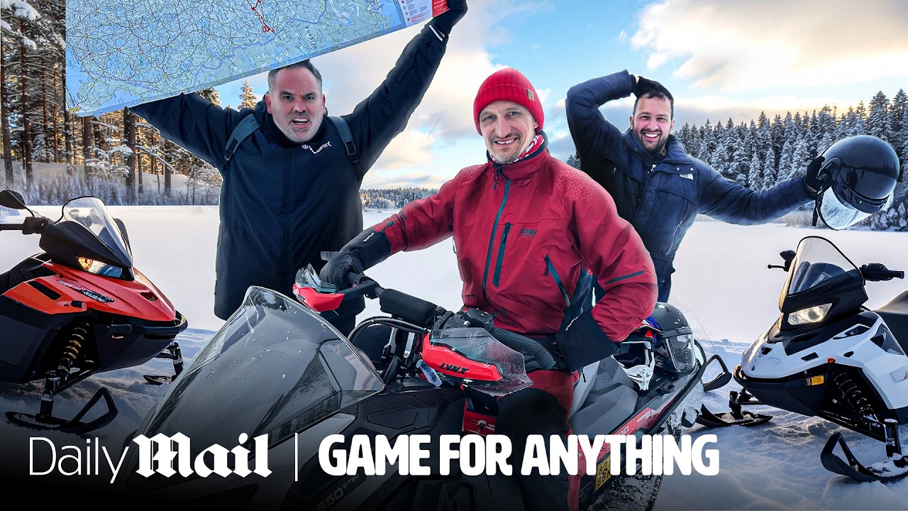 Liverpool Legend Sami Hyypia takes us on a 270KM snowmobile Journey | Game For Anything | Daily Mail