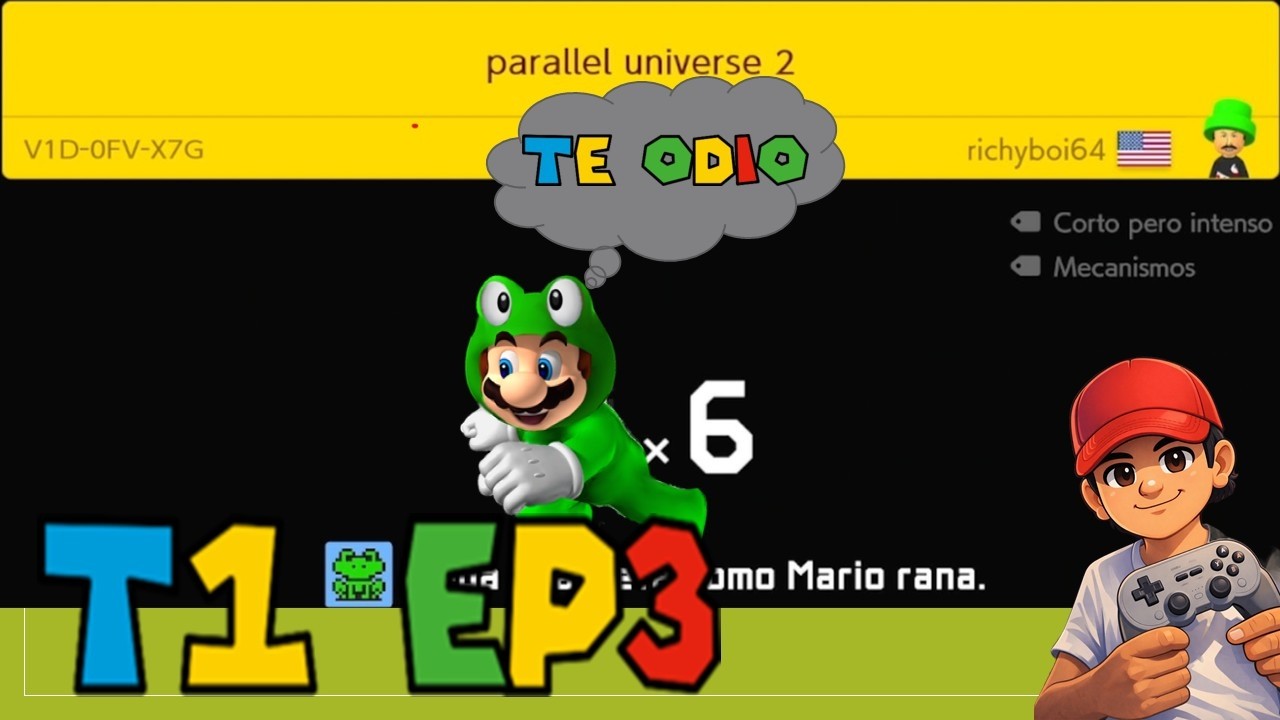 #mariomaker2 T1 EP3 Las Ranas y los dejavu no son lo mio