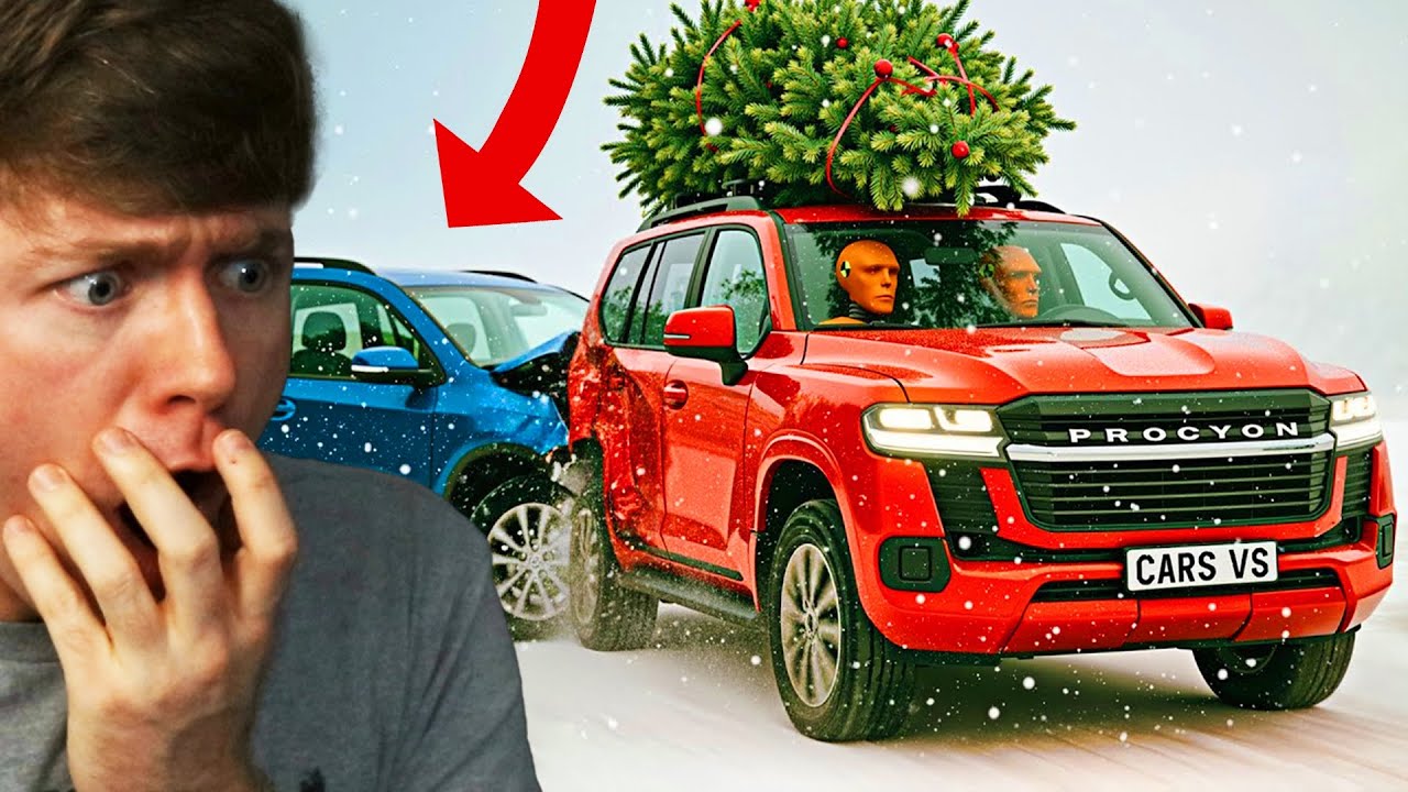 Reacting to CRAZIEST CHRISTMAS CRASHES! (BeamNG Drive)