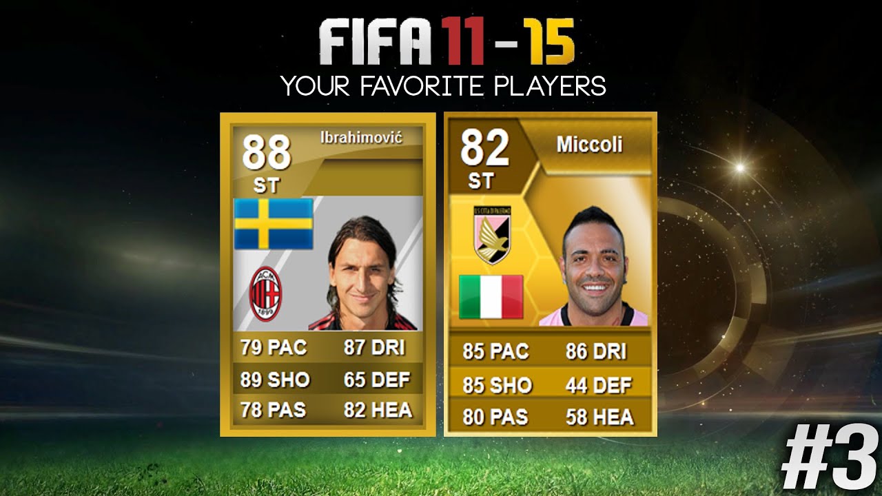 YOUR FAVORITE PLAYERS (FIFA 11-15) RETRO FLASHBACK FIFA!!