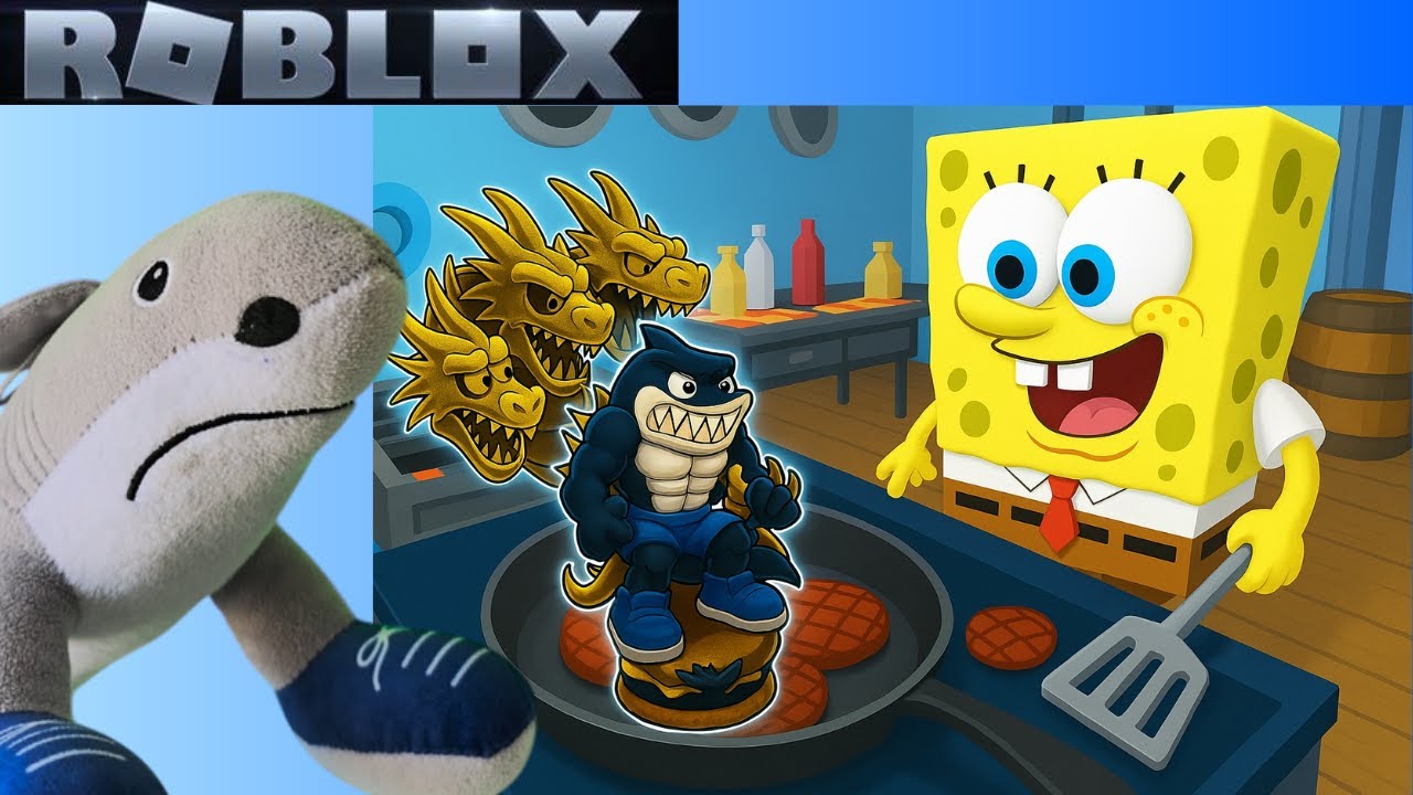 ¡ESCAPA de SPONGEBOY en KRUSTY KRAB OBBY! 😱🔥 Tralalero Jefe corre por su vida!