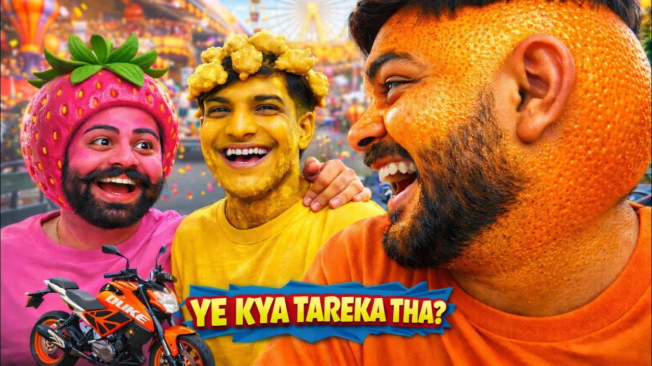 Pink 🍓 Yellow 😆 Orange 😂 | Doston Ka Sabse Ajib Experiment | 3 Dost = 3 Sabzi 😜