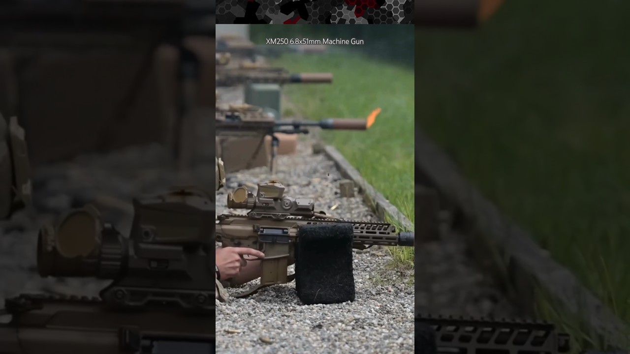 XM250's Persistent Flame During Sustained Fire