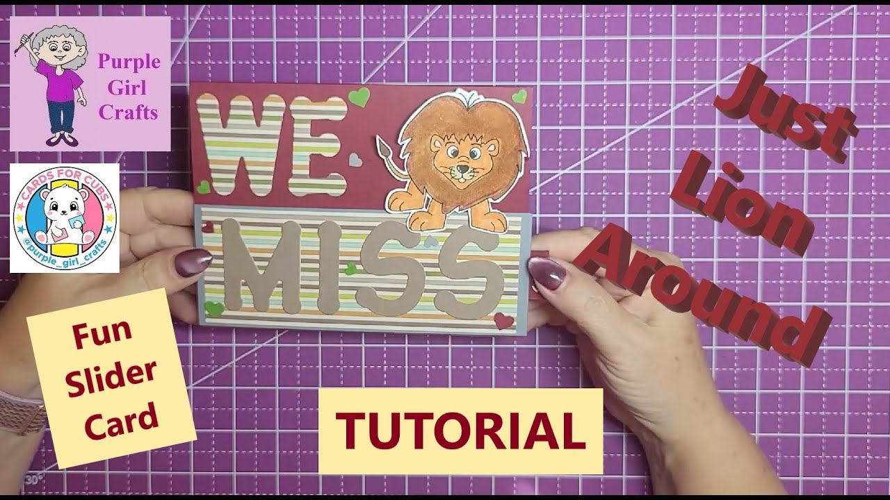 Fun Slider Card with a Lion Tutorial