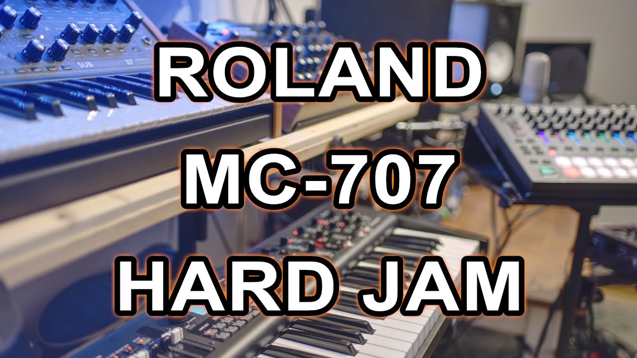 Roland MC-707 // Hard jam // First jam with the Yamaha YC61