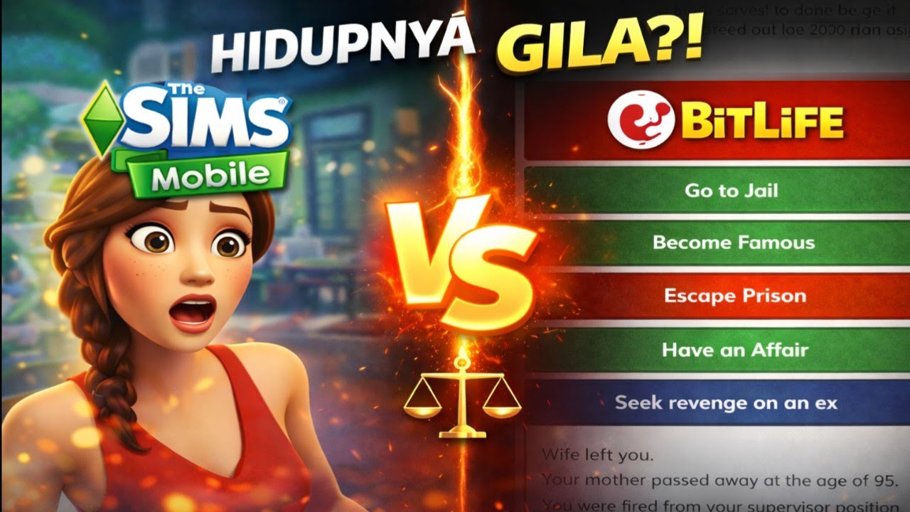 The Sims vs BitLife: simulasi hidup Mana yang Lebih 