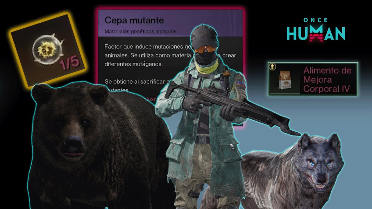 🔥 GUÍA DOMADOR | Como SUBIR NIVEL de los ANIMALES, HABILIDADES y GENES (Parte 2) #oncehuman