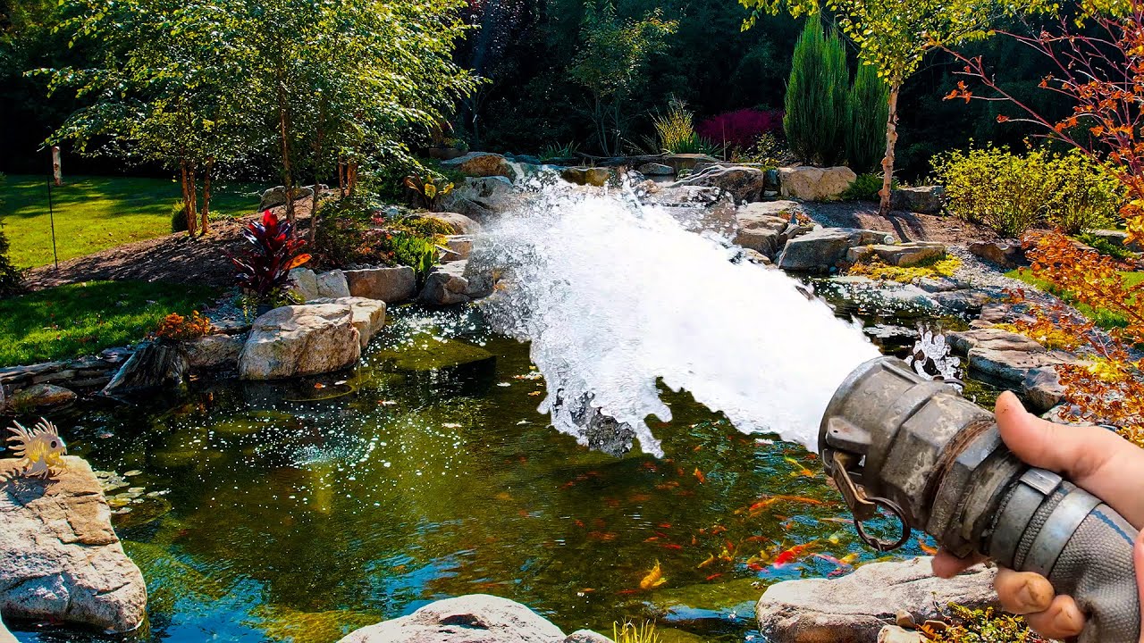 We Filled This DREAM Pond with Water so Fast!