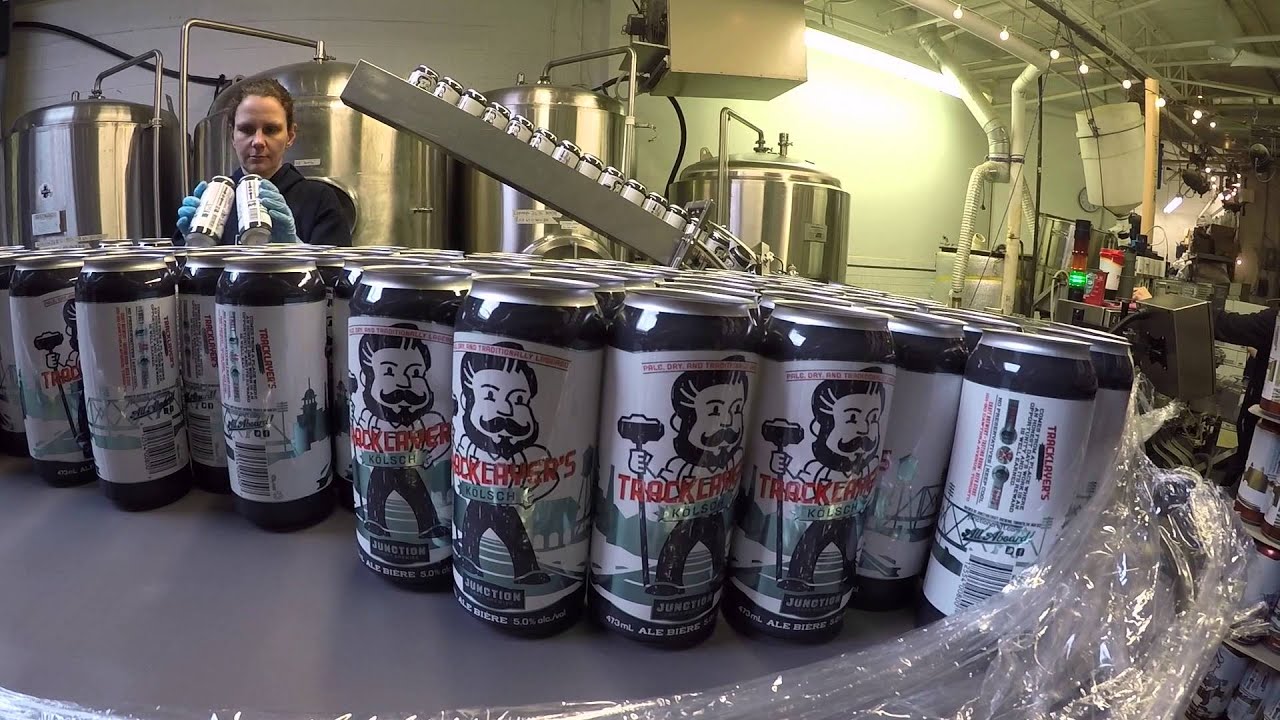 Tracklayer Kolsch Canning at Junction Brewery