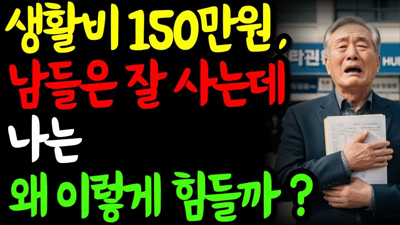 퇴직한 70대 부부 생활비 150만원, 노후가 왜 이렇게 힘들까요?