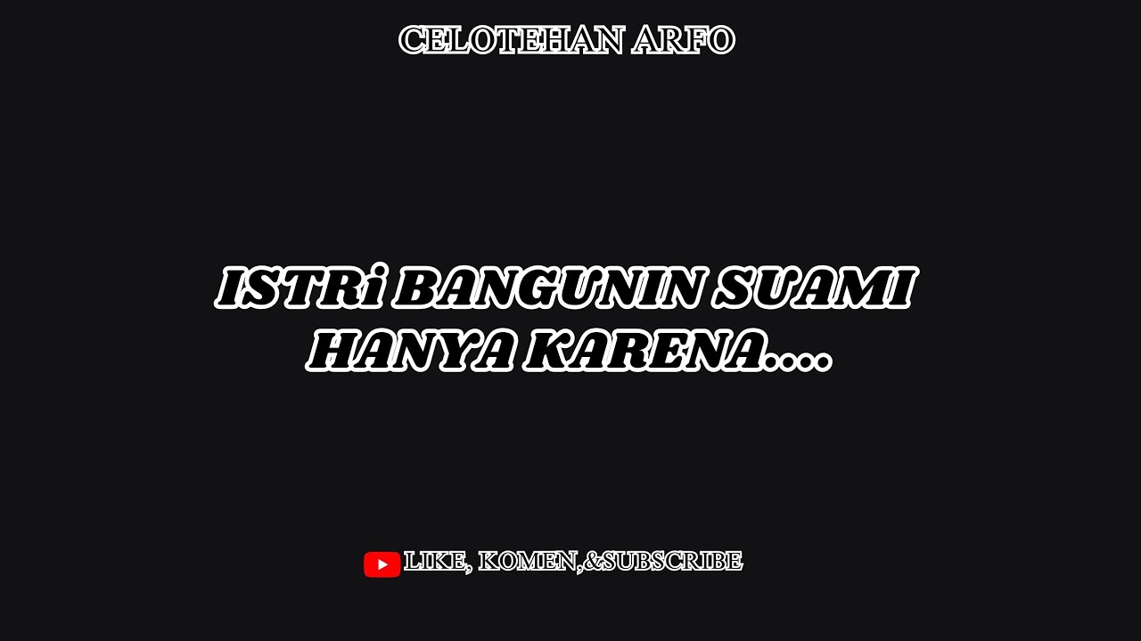 ISTRI BANGUNIN SUAMI ⁉️ HANYA KARENA⁉️|ASMR HUSBAND/va