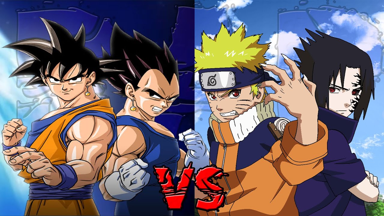 GOKU & VEGETA VS NARUTO & SASUKE RAP | CarRaxX, MC Energy, Jay-F & Saikore