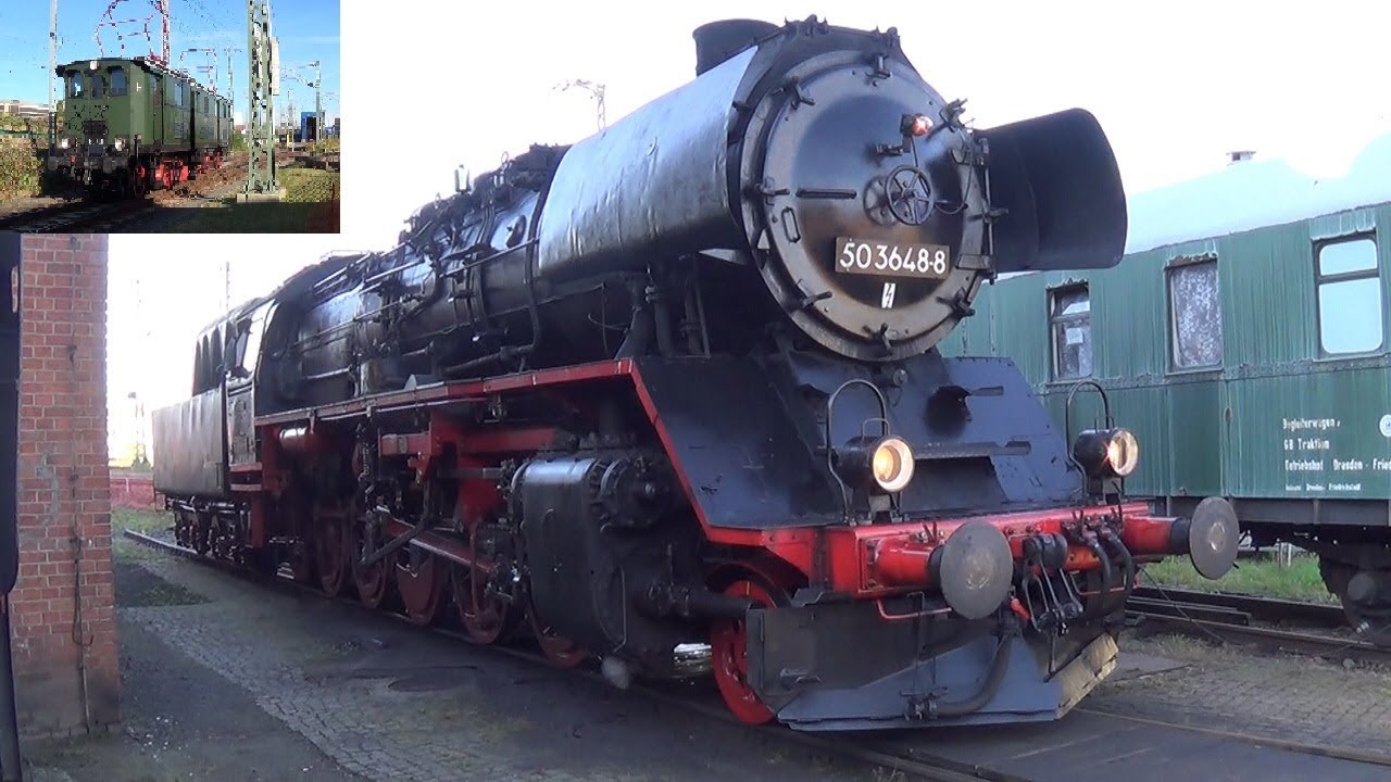 Führerstandsmitfahrt Dampflok 50 3648-8 (Saisonabschluss Bw Dresden Altstadt 2017)