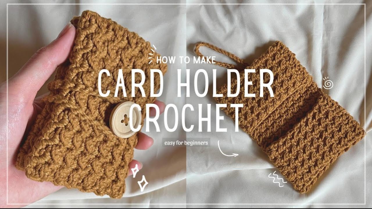 Card Holder Crochet Tutorial | Cách móc ví đựng thẻ đơn giản dành cho người mới tập móc ˗ˏˋ ♡ ˎˊ˗