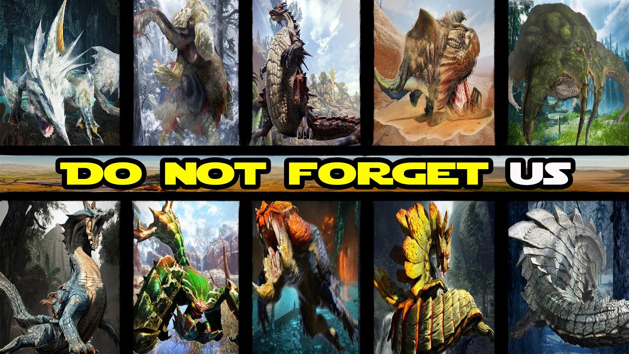All Large Monsters That Are Not In Monster Hunter World & Rise