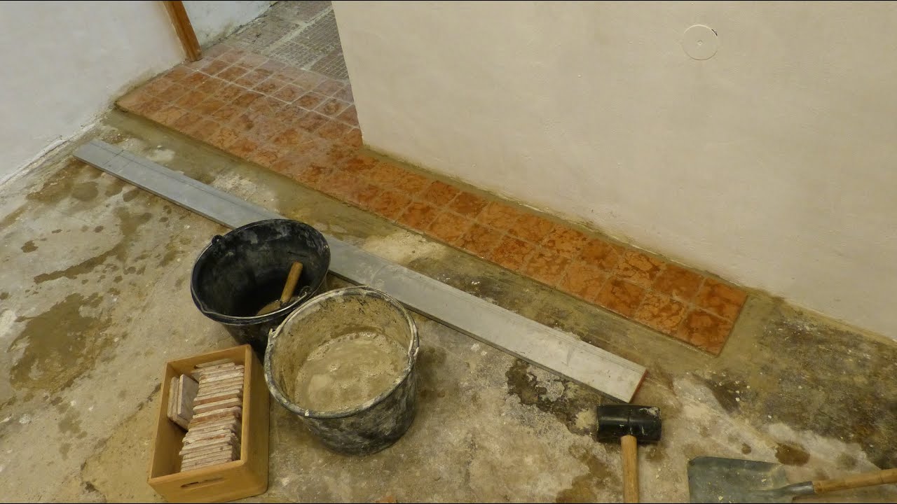 Fliesen verlegen im Altbau, ohne Kleber, ohne Zement