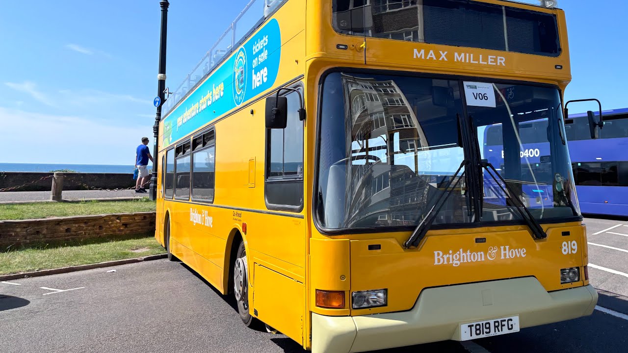 Hill climb! Revs! Preserved Brighton & Hove Euro 2 Trident East Lance Lolyne